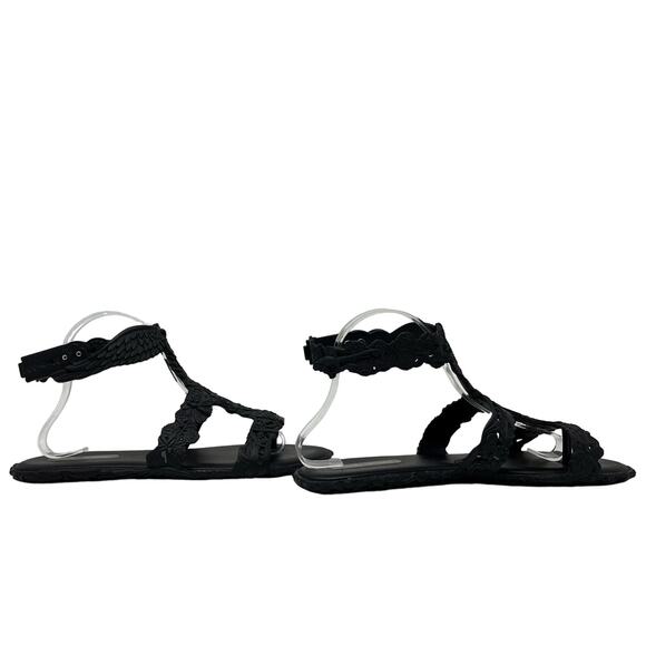 Melissa + Campana Barroca Black Gladiator Jelly Sandals Womens Size US 10 NEW - Picture 3 of 10